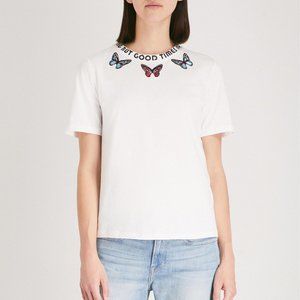 Maje butterfly t shirt